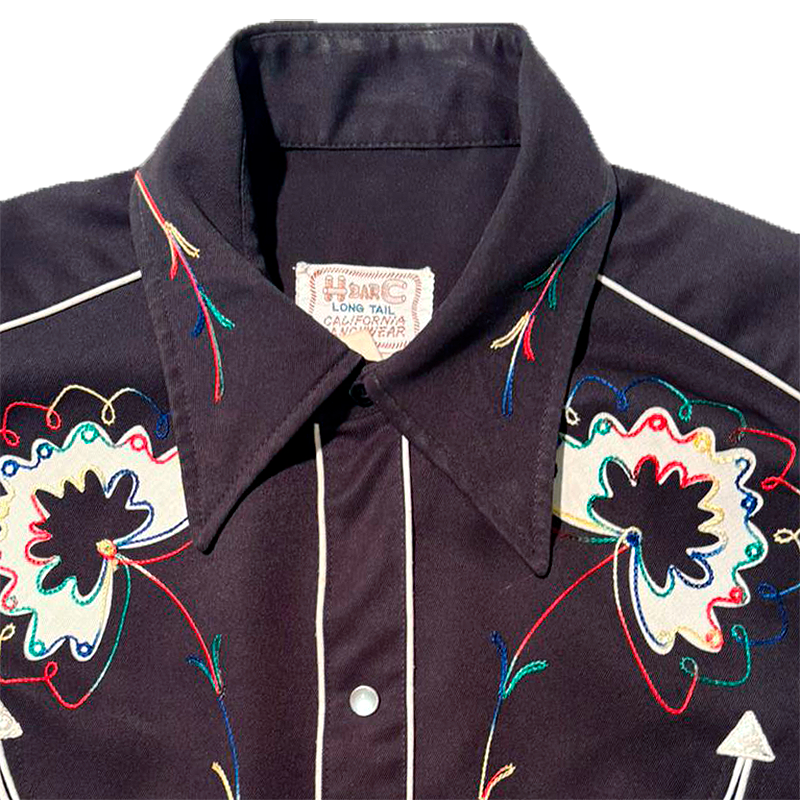 1970s "Texas" Embroidered Western Shirt