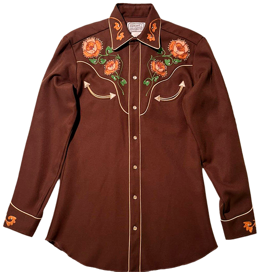 60s/70s Embroidered Western Shirt