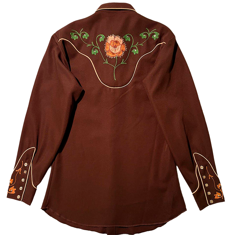 60s/70s Embroidered Western Shirt