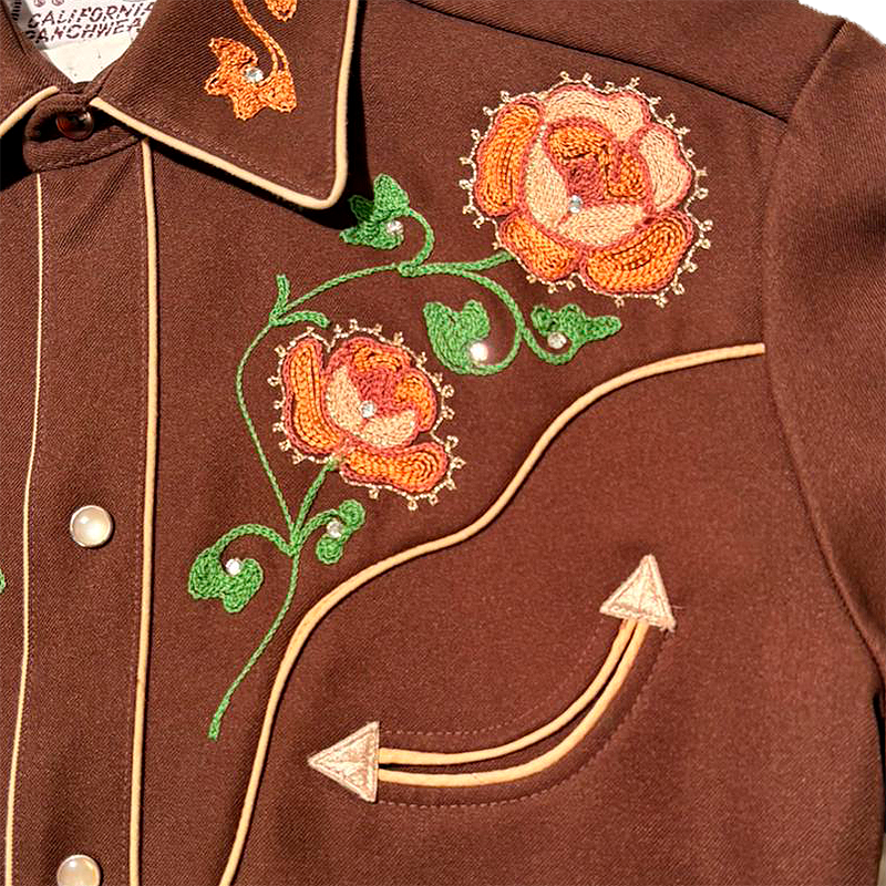 60s/70s Embroidered Western Shirt