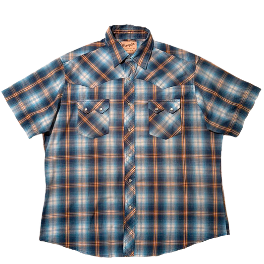 1980s Short Sleeve Western Shirt