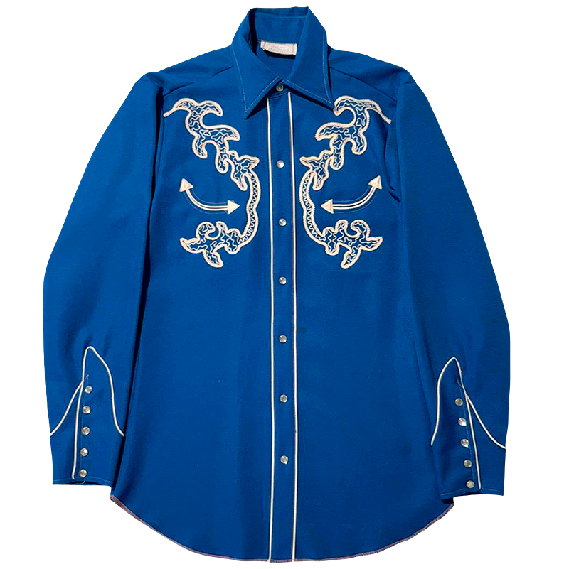 1970s Embroidered Western Shirt