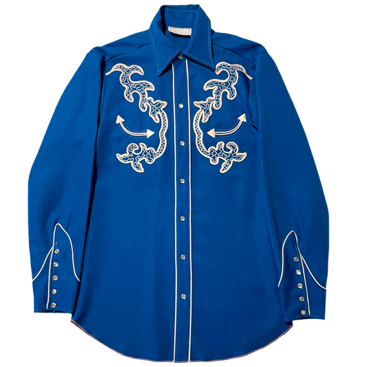1970s Embroidered Western Shirt