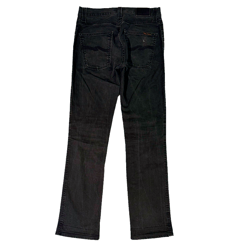 Slim Jim Dry Black Coated Jeans