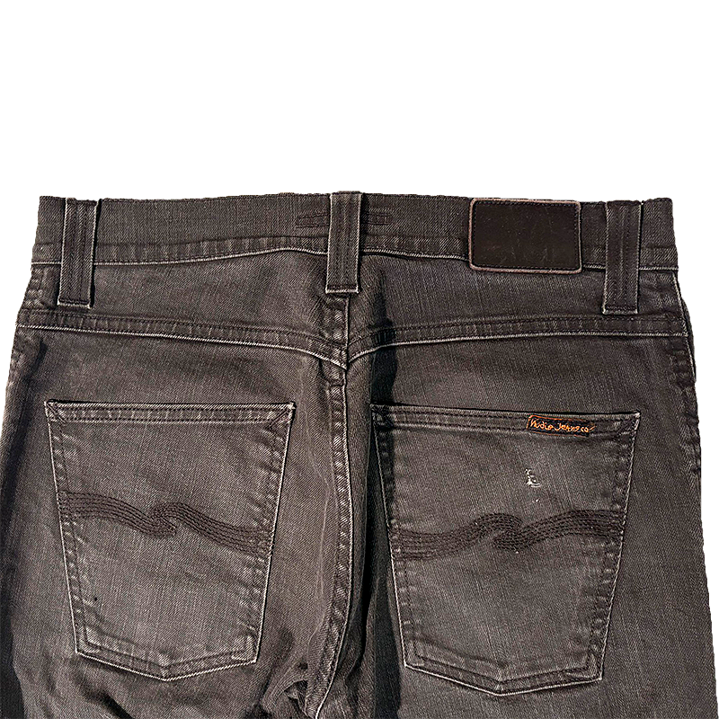 Slim Jim Dry Black Coated Jeans