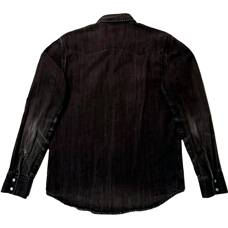Black Denim Western Shirt