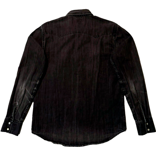 Black Denim Western Shirt