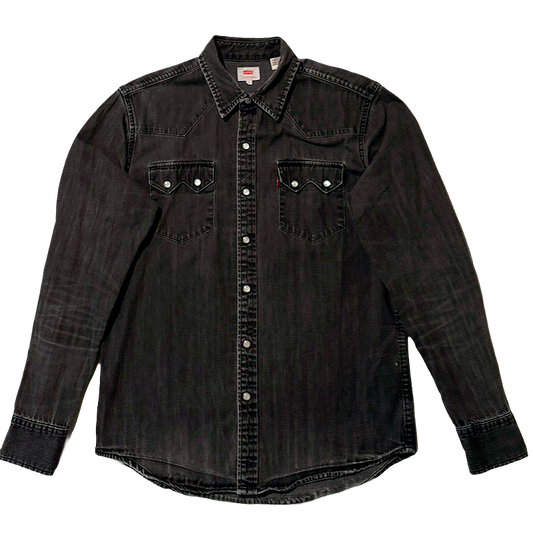 Black Denim Western Shirt