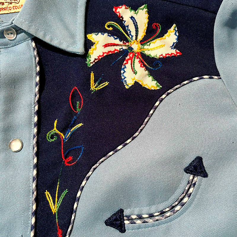 1970s Embroidered Western Shirt