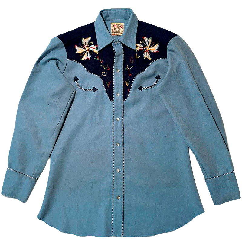 1970s Embroidered Western Shirt