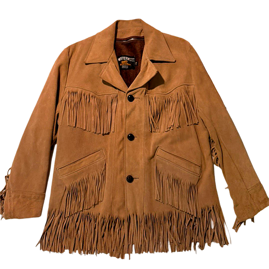 60s/70s Fringed Suede Jacket With Lining