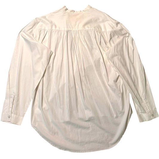 Embroidered Western Band-Collar Shirt