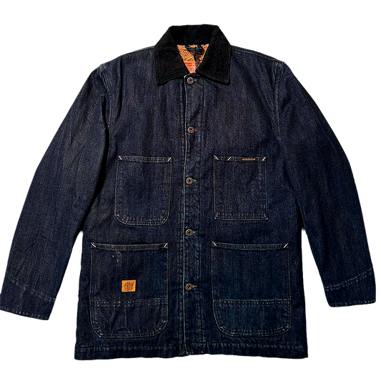Sherpa-Lined Denim Chore Coat