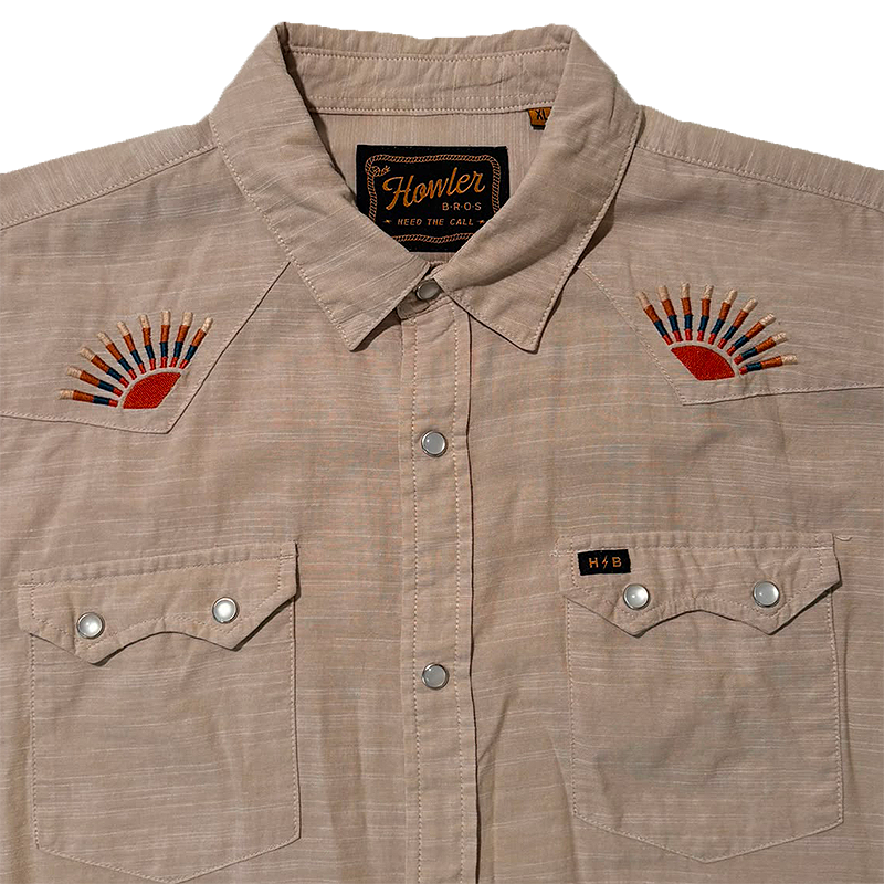 Embroidered Short Sleeve Western Shirt
