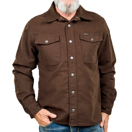 1943 CPO Shirt In Moleskin, Soil Brown