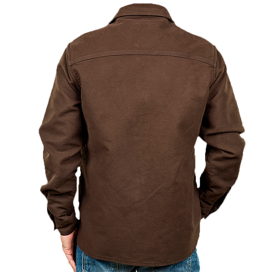 1943 CPO Shirt In Moleskin, Soil Brown