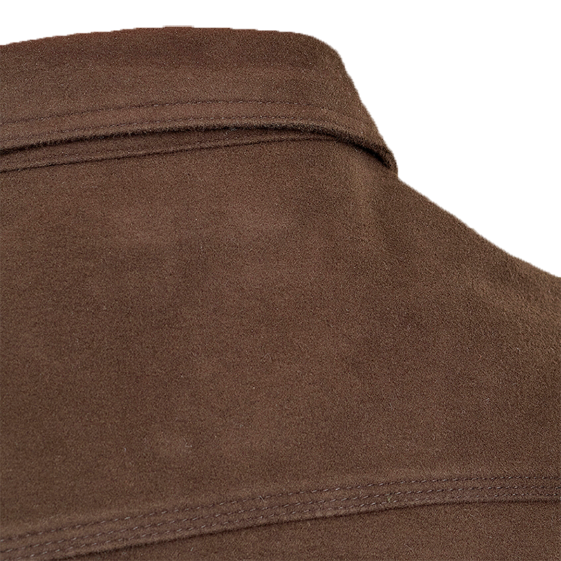1943 CPO Shirt In Moleskin, Soil Brown