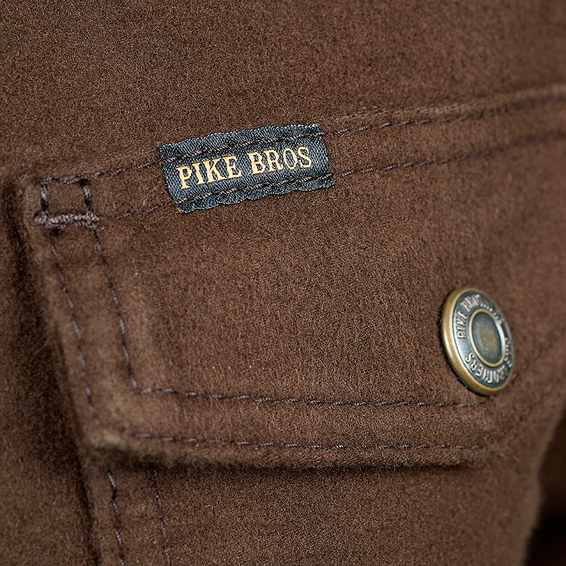 1943 CPO Shirt In Moleskin, Soil Brown