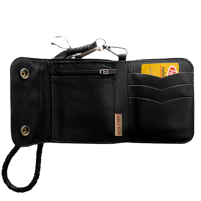 Iron & Resin Santa Fe Wallet seen spread open