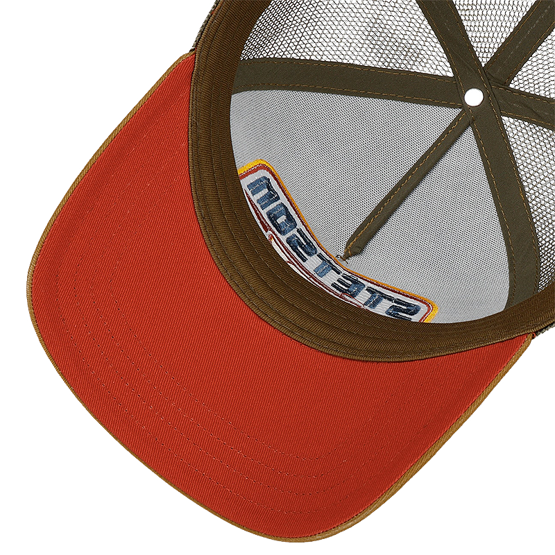 Stetson S Wing Patch Trucker Cap from underneath