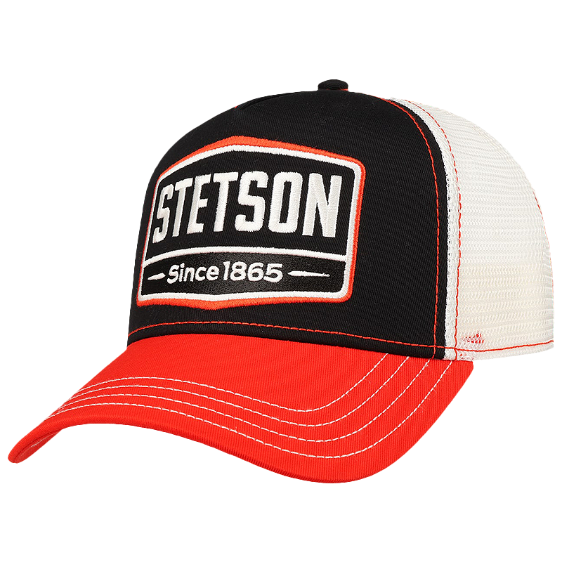 Highway Trucker Cap, Black & Orange