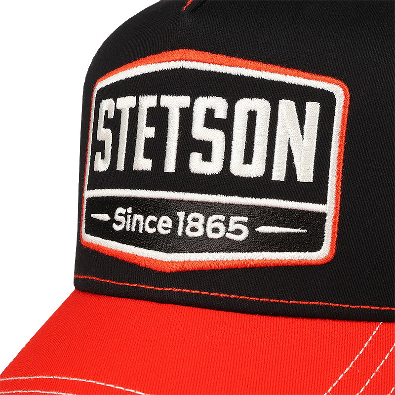 Highway Trucker Cap, Black & Orange