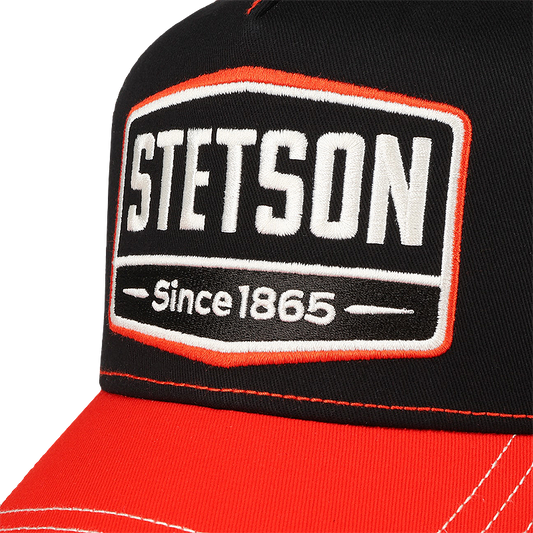 Highway Trucker Cap, Black & Orange