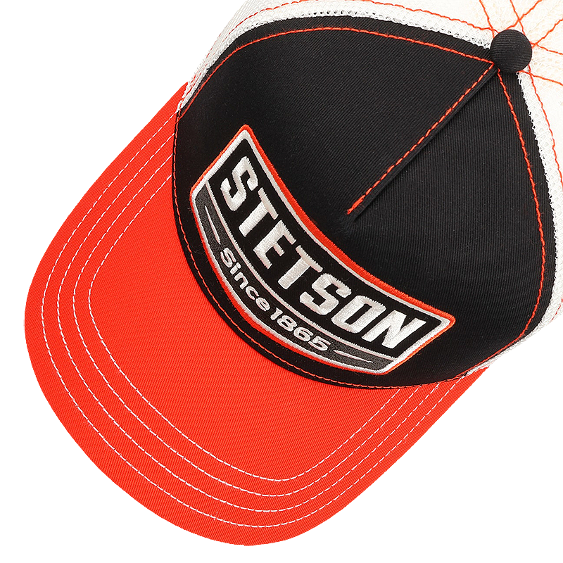 Highway Trucker Cap, Black & Orange