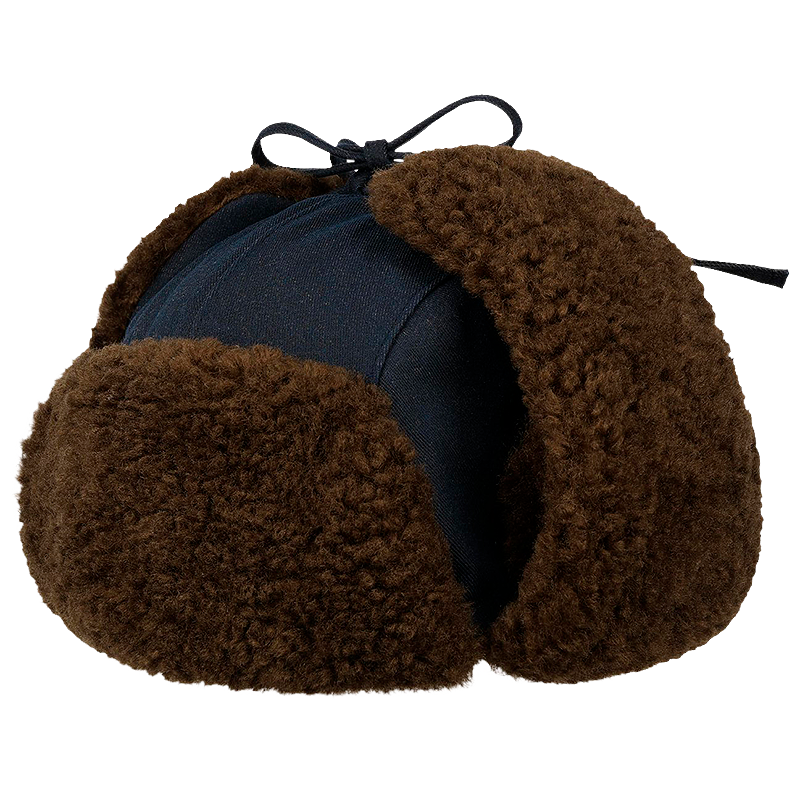 Waxed Denim Aviator Hat