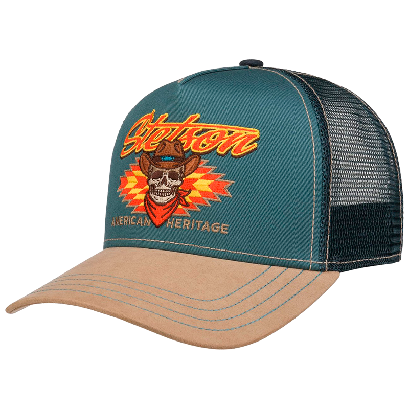 Western Skull Trucker Cap