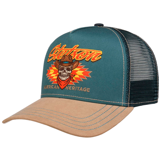Western Skull Trucker Cap
