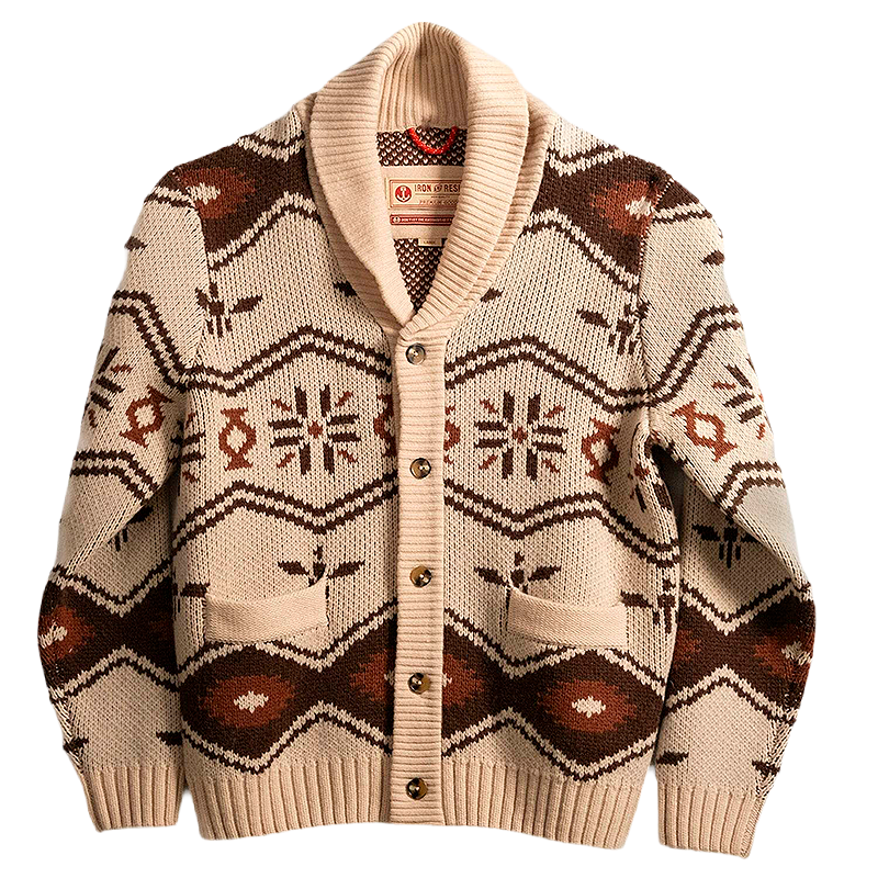 Wincha Shawl Collar Sweater In Natural