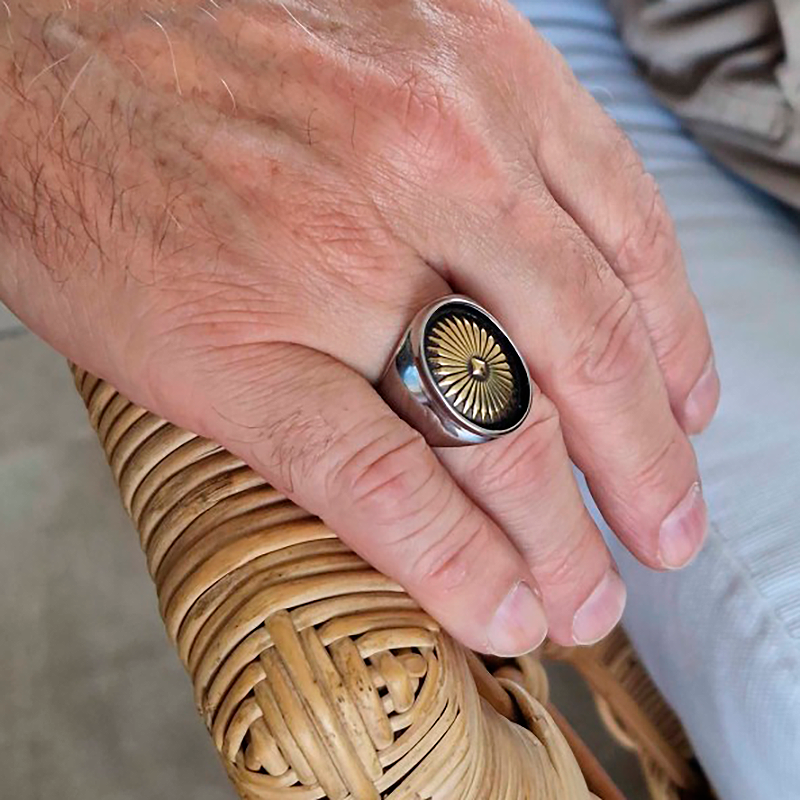 Brass Concho Ring