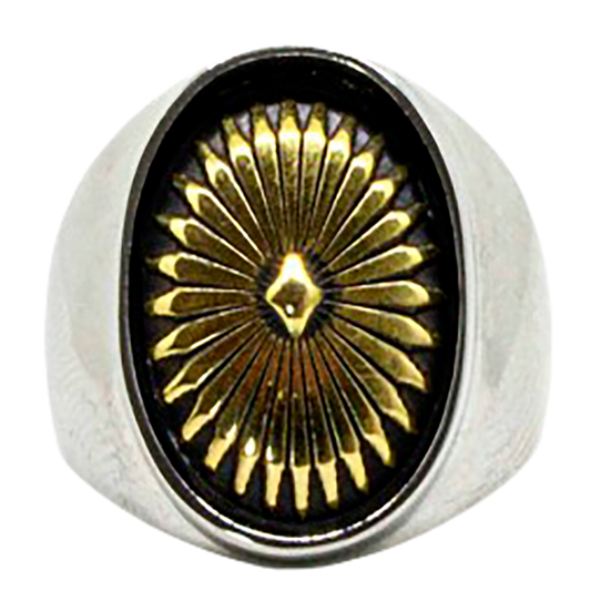 Brass Concho Ring by Black Pearl Creations