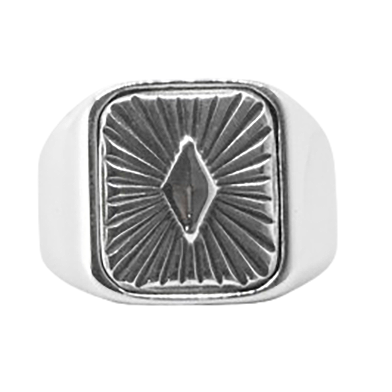 Concho Silver Square Ring
