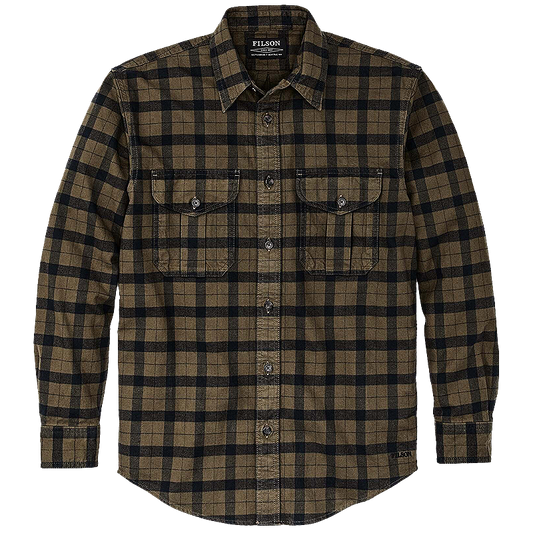 Alaskan Guide Shirt, Otter Green/Black Plaid