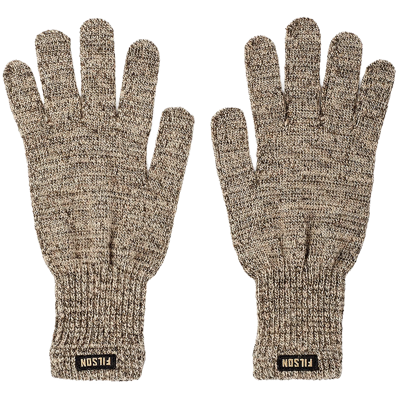 Full Finger Knit Gloves, Root Heather