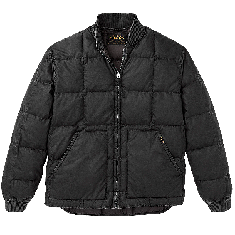 Heritage Cotton Down Jacket, Black