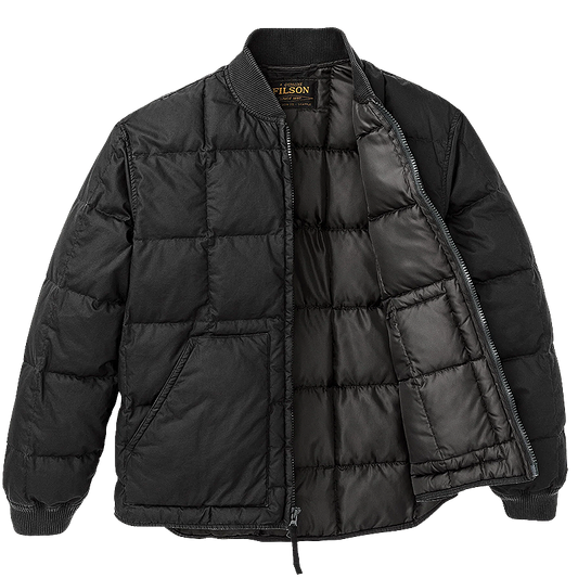 Heritage Cotton Down Jacket, Black