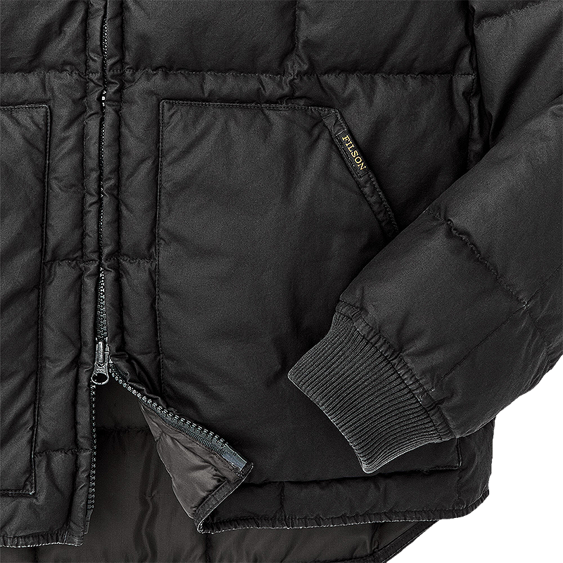 Heritage Cotton Down Jacket, Black