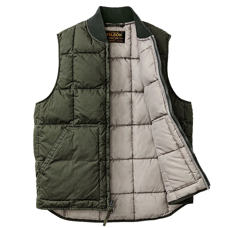Heritage Cotton Down Vest, Beluga