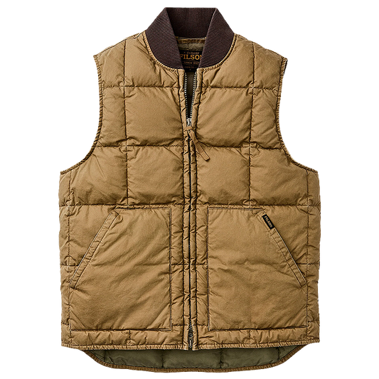 Heritage Cotton Down Vest, Light Brown
