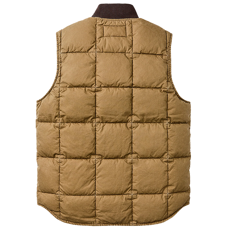 Heritage Cotton Down Vest, Light Brown