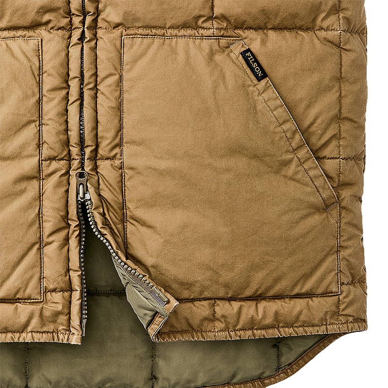 Heritage Cotton Down Vest, Light Brown