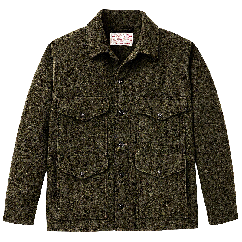 Mackinaw Wool Cruiser Jacket, Forest Green