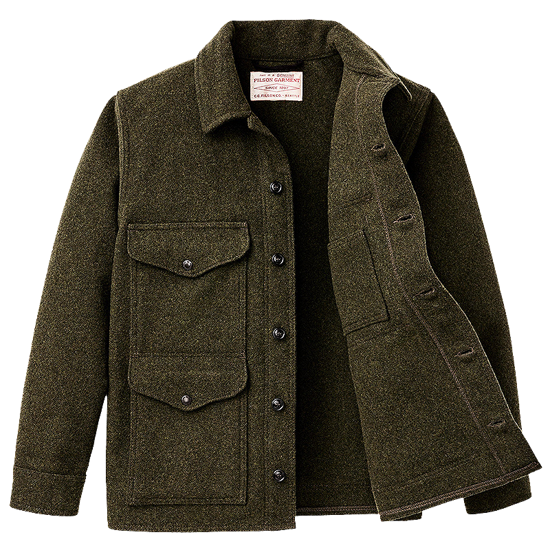 Mackinaw Wool Cruiser Jacket, Forest Green