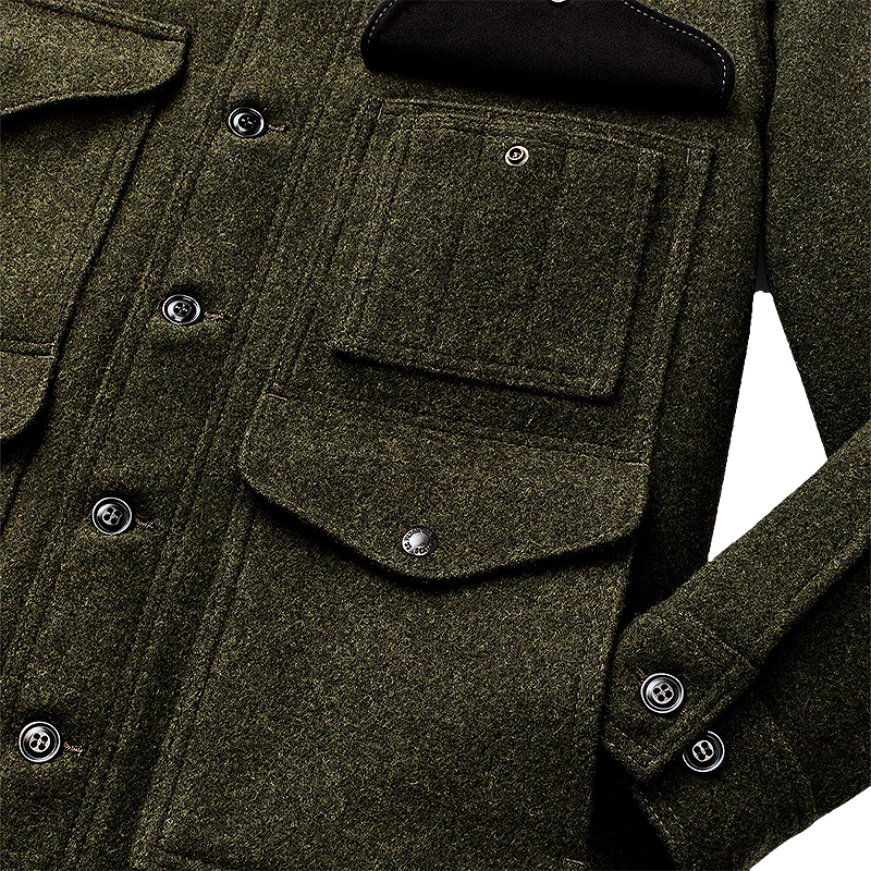 Mackinaw Wool Cruiser Jacket, Forest Green