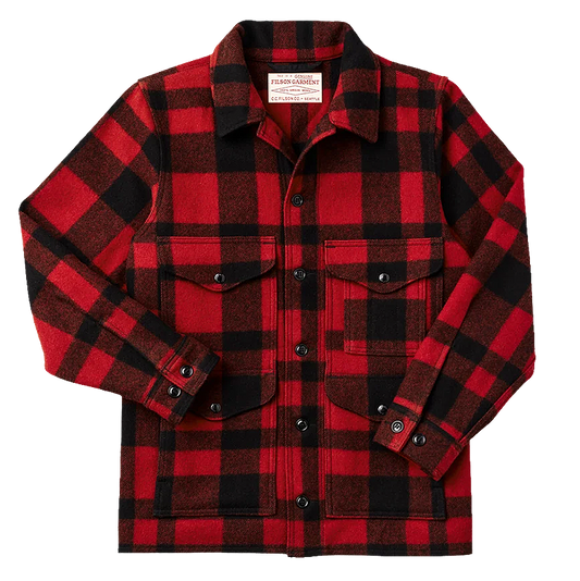 Mackinaw Wool Cruiser Jacket, Red/Black Plaid