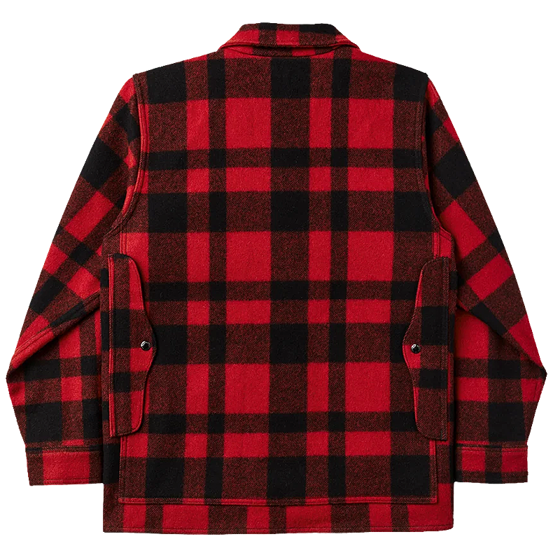 Mackinaw Wool Cruiser Jacket, Red/Black Plaid