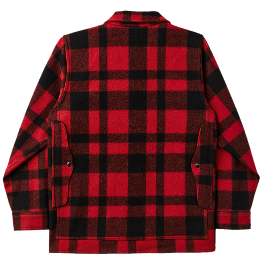 Mackinaw Wool Cruiser Jacket, Red/Black Plaid
